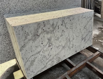 Topiau cownter gwenithfaen gwyn wedi'u mewnforio