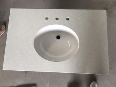 Ystafell Ymolchi Quartz Vanity Top