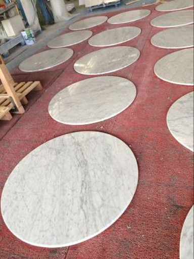 Tabl Top Marble Bianco Carrara