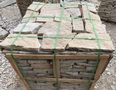 Palmant Siâp Afreolaidd Gwenithfaen Melyn