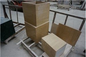 Sylfaen Plinth Stondin Arddangos Marbl Naturiol