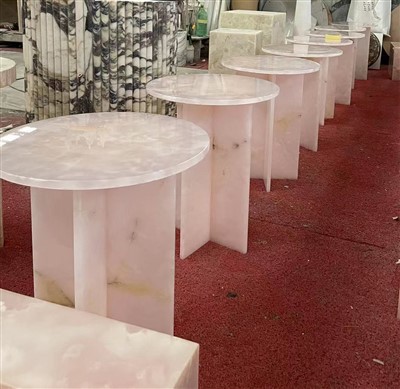 Pinc Onyx Ffatri Tabl Ochr Tsieina